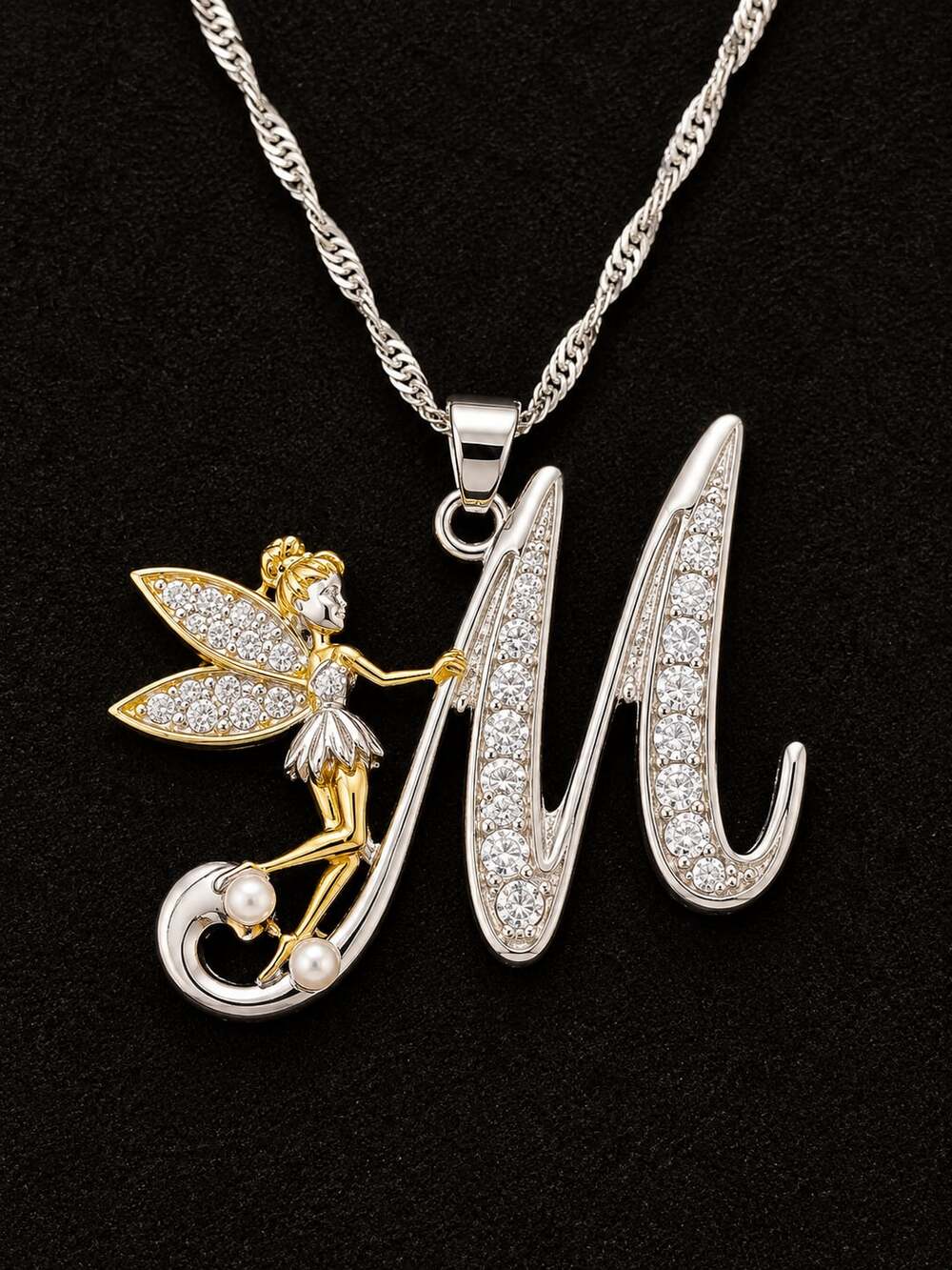 Fairy Letter M Necklace